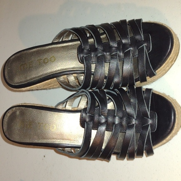 ME Too slip on espadrilles size 9.5 5 inch wedge - Picture 1 of 16